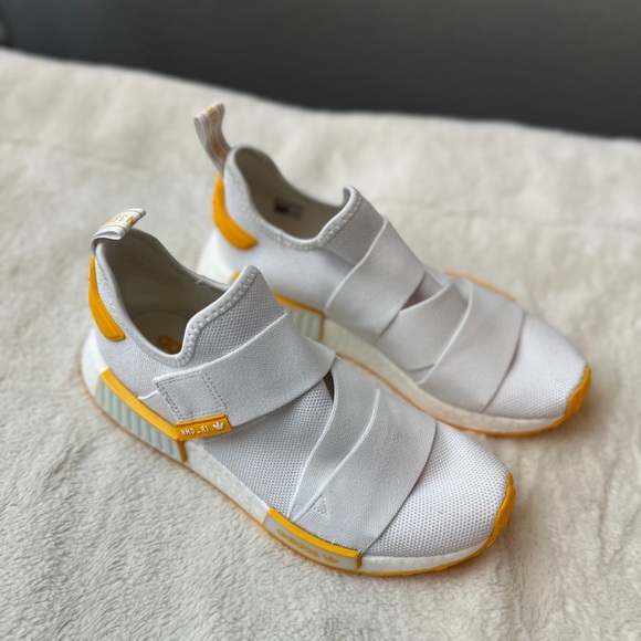 adidas Shoes - Adidas NMD_R1 Strap White Collegiate Gold